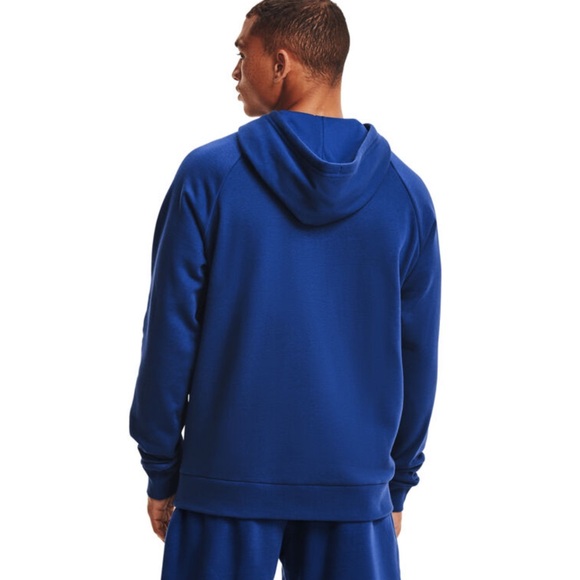NWT!  Under Armour Men's Rival Royal Blue Hoodie, size 3x - Picture 2 of 7
